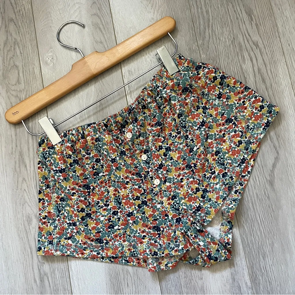 Anthropologie Lounge Short Shorts floral pull on thermal womens (xsmall) sleep - Image 4