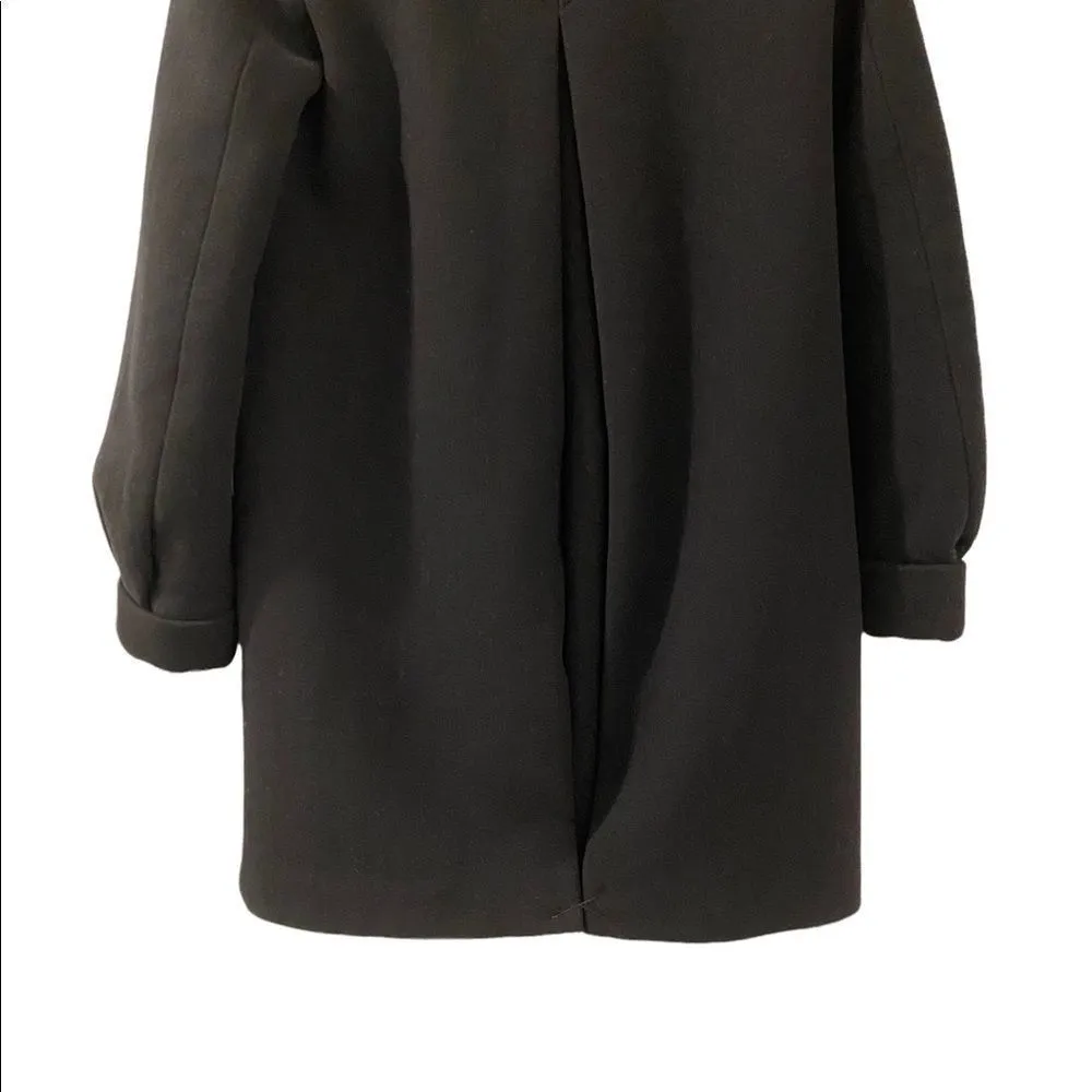 Zara trafaluc Womens XS Wool Blend Black Long Peacoat Womens Jacket coats, XS - Image 9