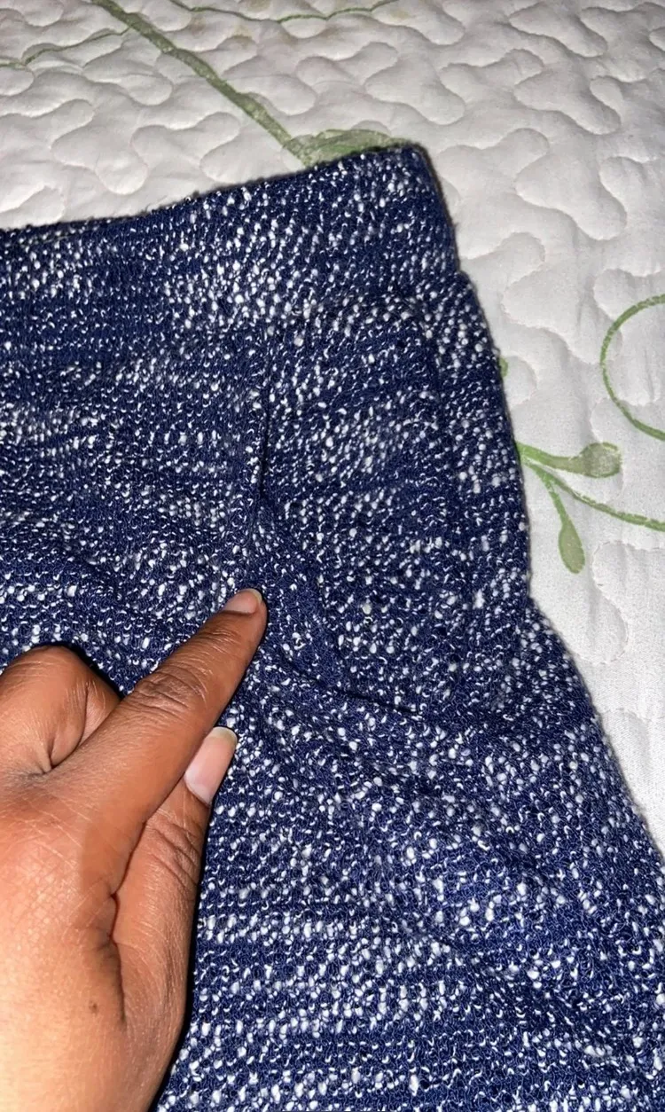 Navy Blue And White Skirt - Image 4