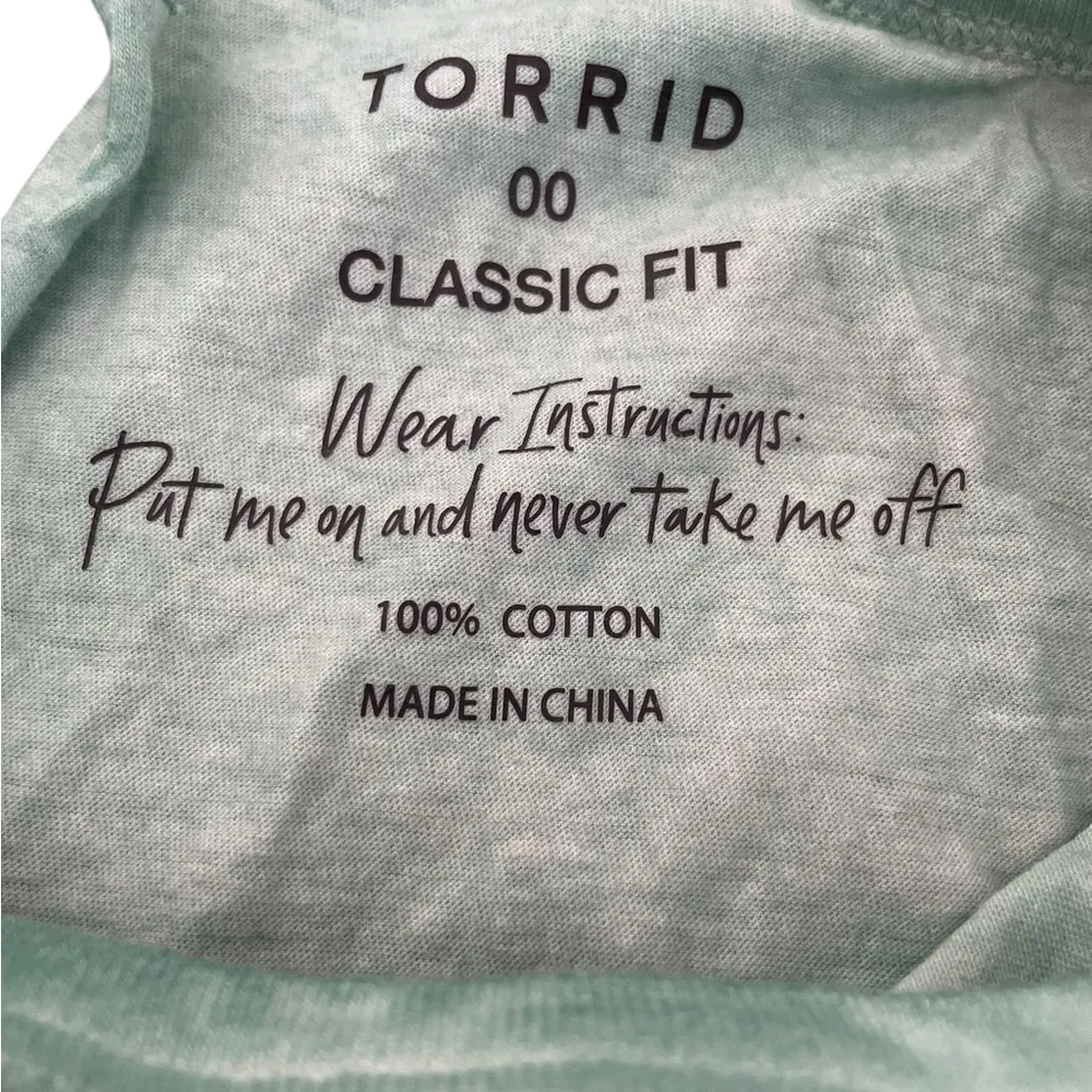 Torrid Vintage Cotton Jersey Crew Neck Slash Back Tank Womens Size Medium - Image 10