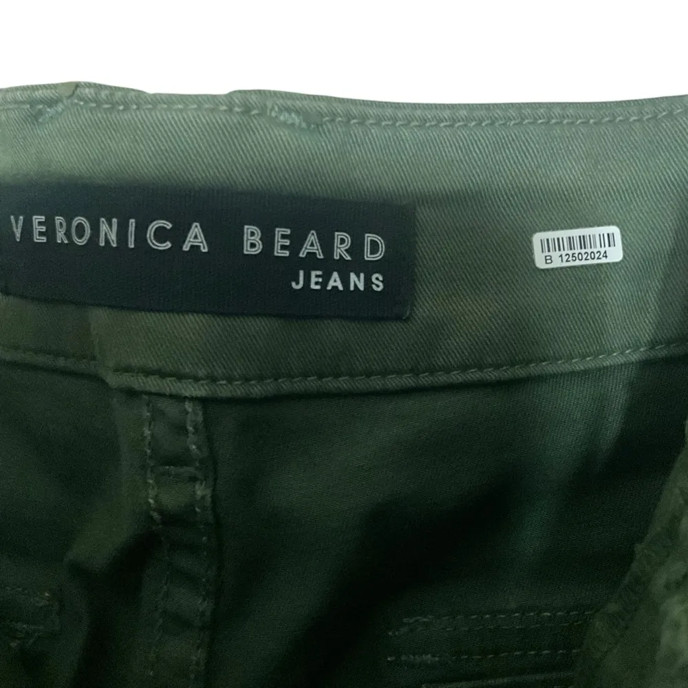 Veronica Breard  Arya Straight High Rise Cotton Tapered Pants In Army Green - Image 13