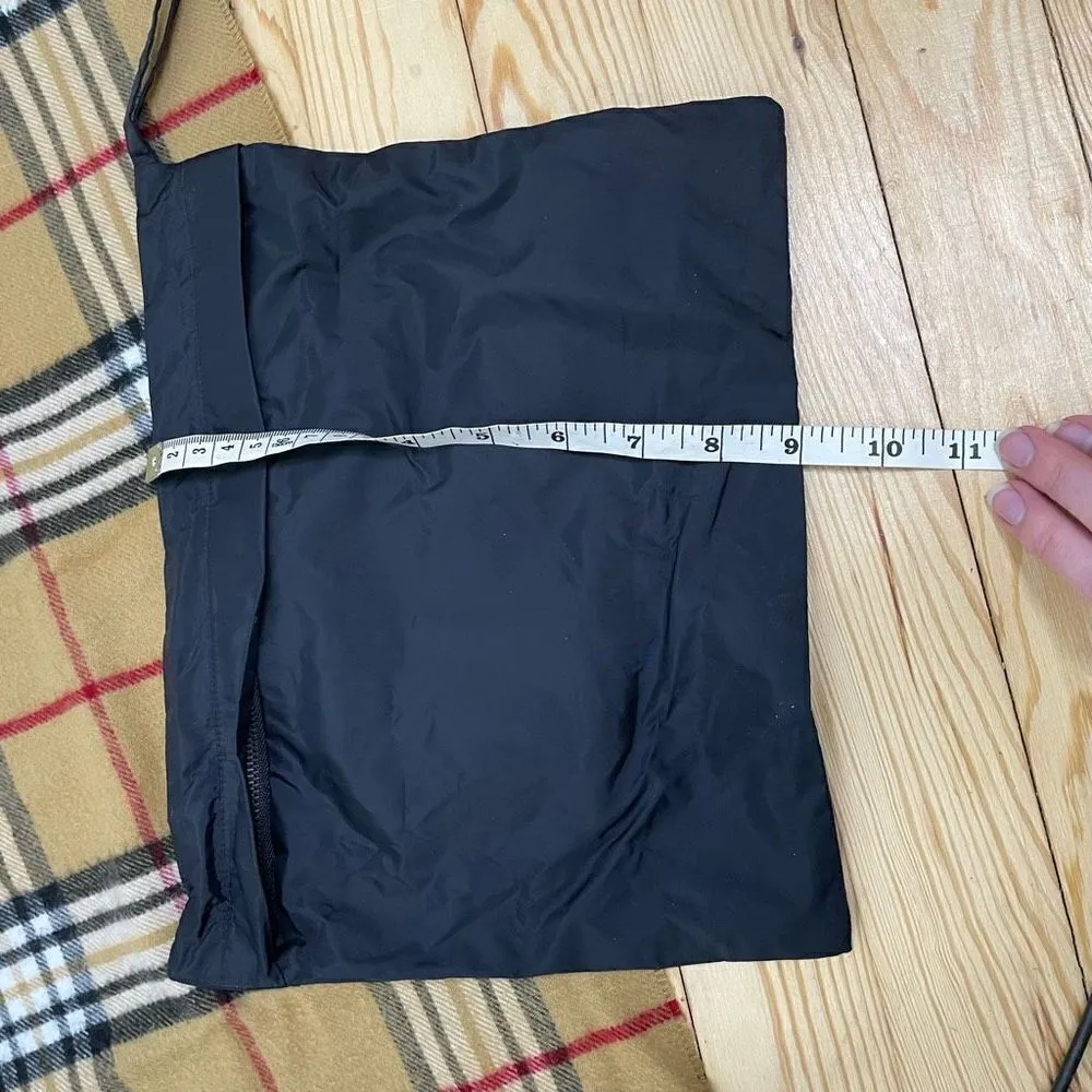 Burberry Black Pouch Travel Bag Embroidered Knight Horse Nova Check Cosemetics - Image 5