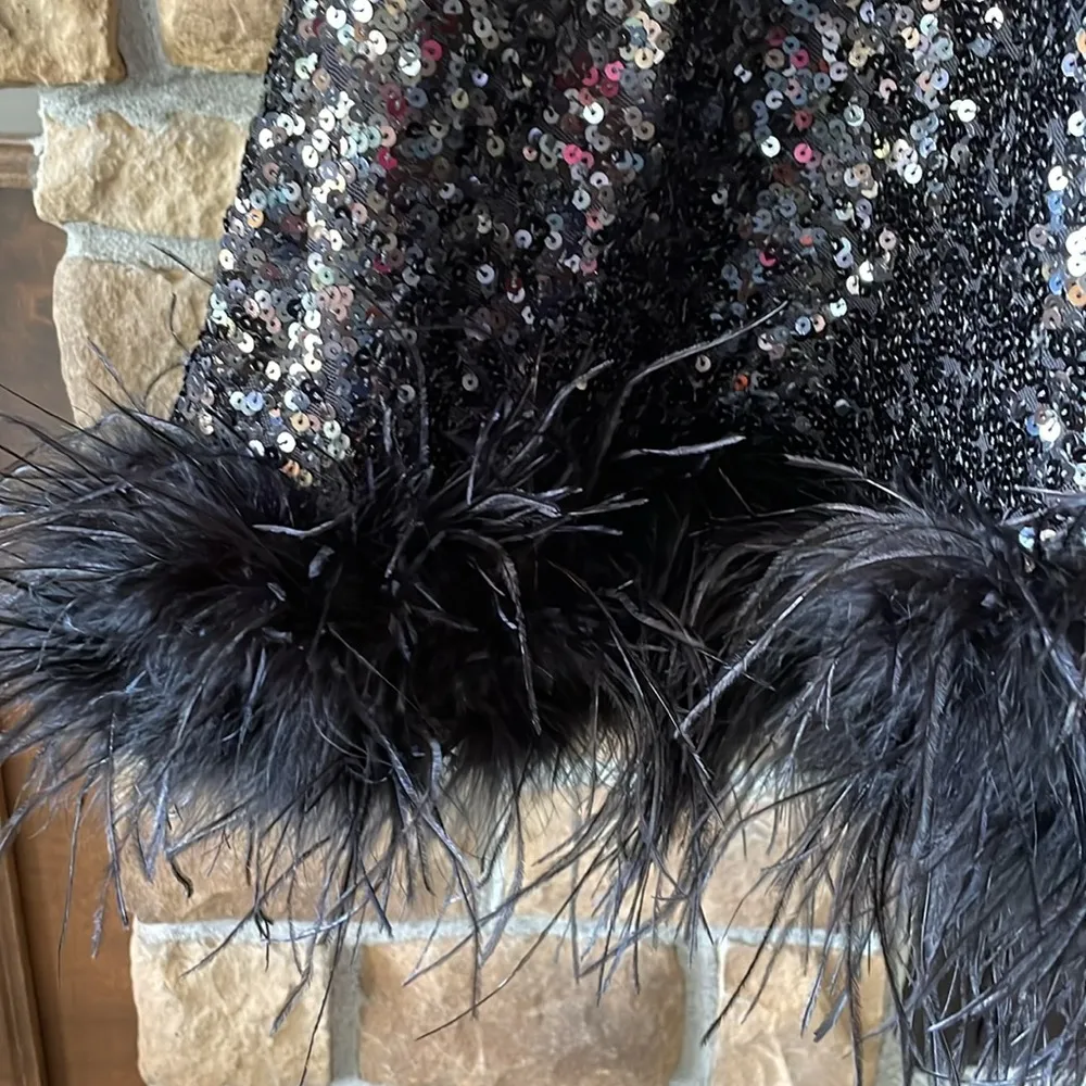 Hutch Sequins Halter Mini Dress NWT - Image 3