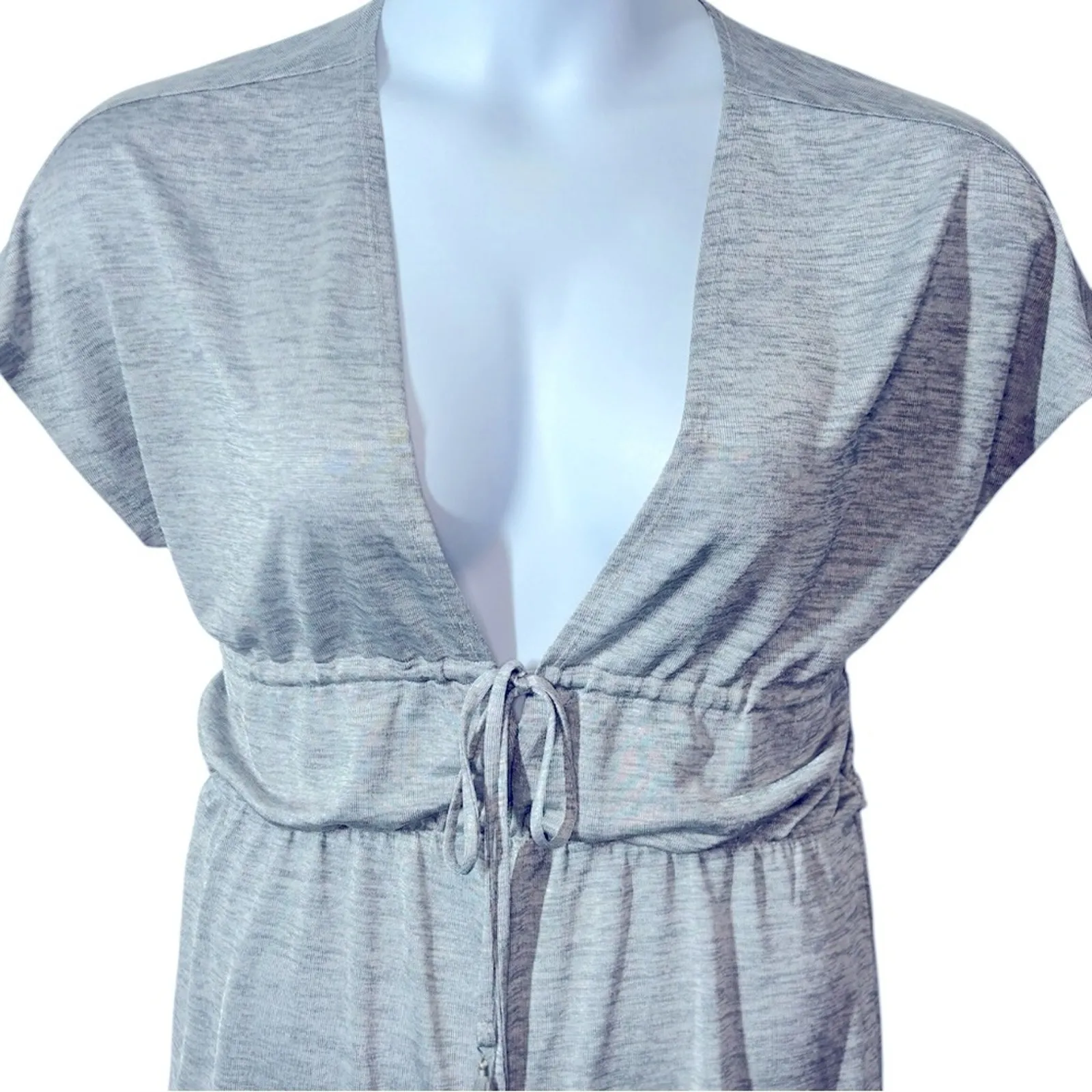 Victoria’s Secret Light Grey Semi-Sheer Romper Cover-Up Size Small - Image 3