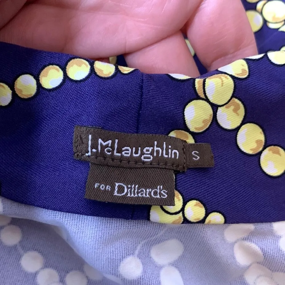 J. McLaughlin Catalina cloth printed faux wrap dress sz S - Image 3