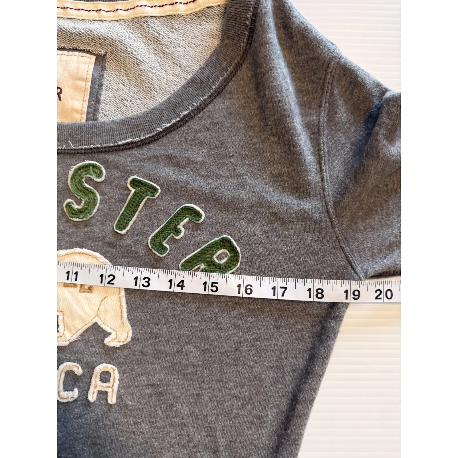 Hollister California Bear OC CA Sweatshirt Pullover Gray Size M Y2K Preppy Beach - Image 6