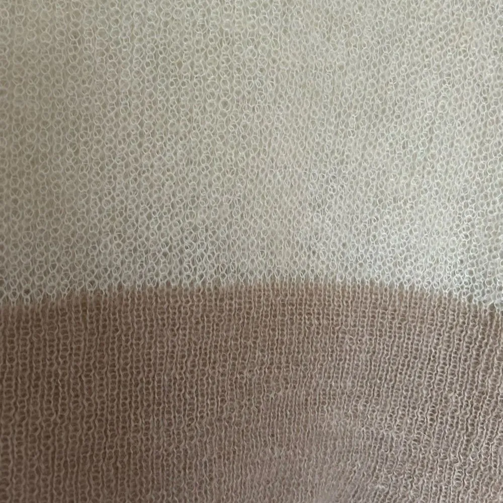 Erika Cavallini Italy Cream Tan Lightweight Crewneck Sweater Size Medium - Image 9