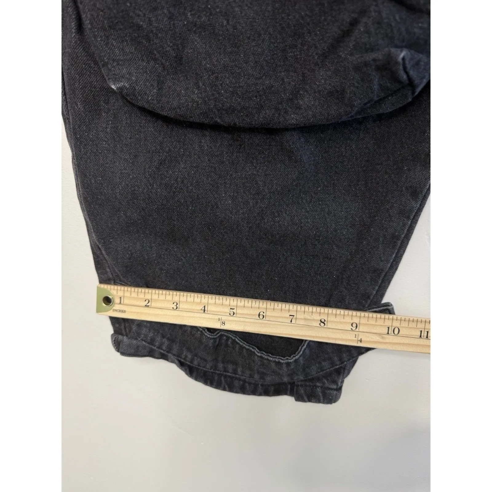 YoungLA Carryall Cargo Jeans Women's Size‎ S Vintage black gaggy barrel Y2K - Image 9