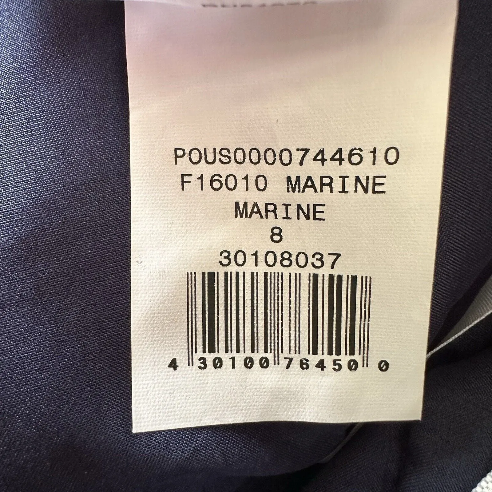 David’s Bridal Marine Blue Lace Bridesmaid Strapless Dress Short Cocktail Size 8 - Image 8