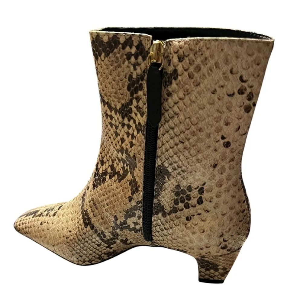 Schutz Dellia Casual Bootie Color Natural Snake Size 6 NIB w/dust bag - Image 4