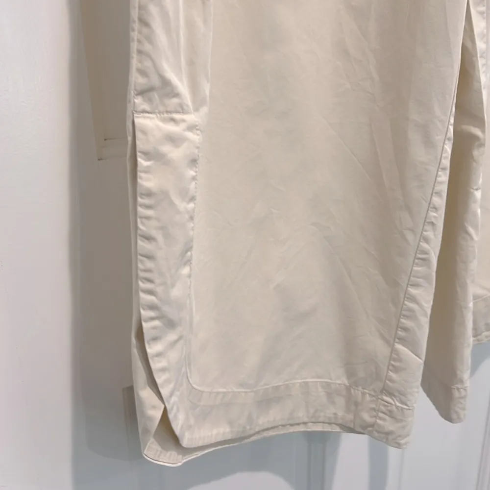 Mare Mare x Anthropologie Curved Hem Chino Pants Wide Leg Small Light Sand Tan - Image 6