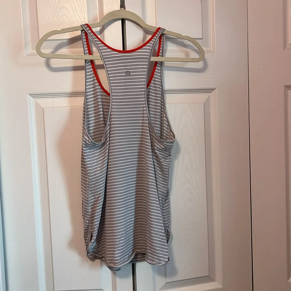 Lululemon Striped Tank Top with Red Accents - Image 3