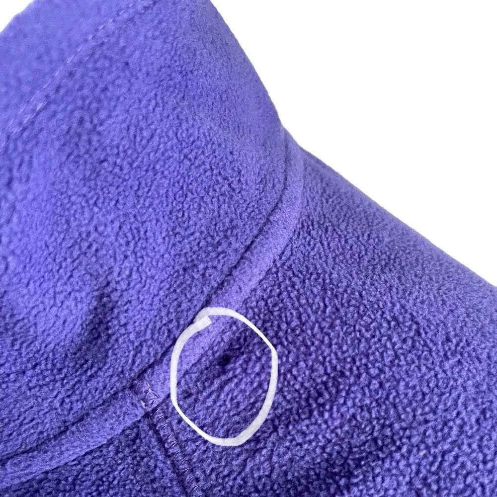 Calvin Klein Full Zip Fleece Jacket Small Purple Pockets Running Lightweight - Image 6