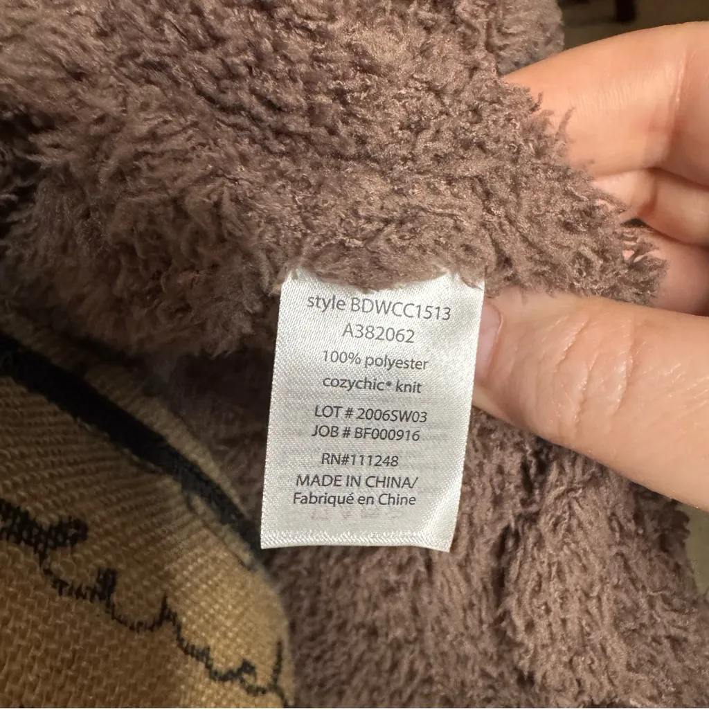 NWT Barefoot Dreams CozyChic Boardwalk Cardigan Sable Brown Women Size XS Lounge - Image 7