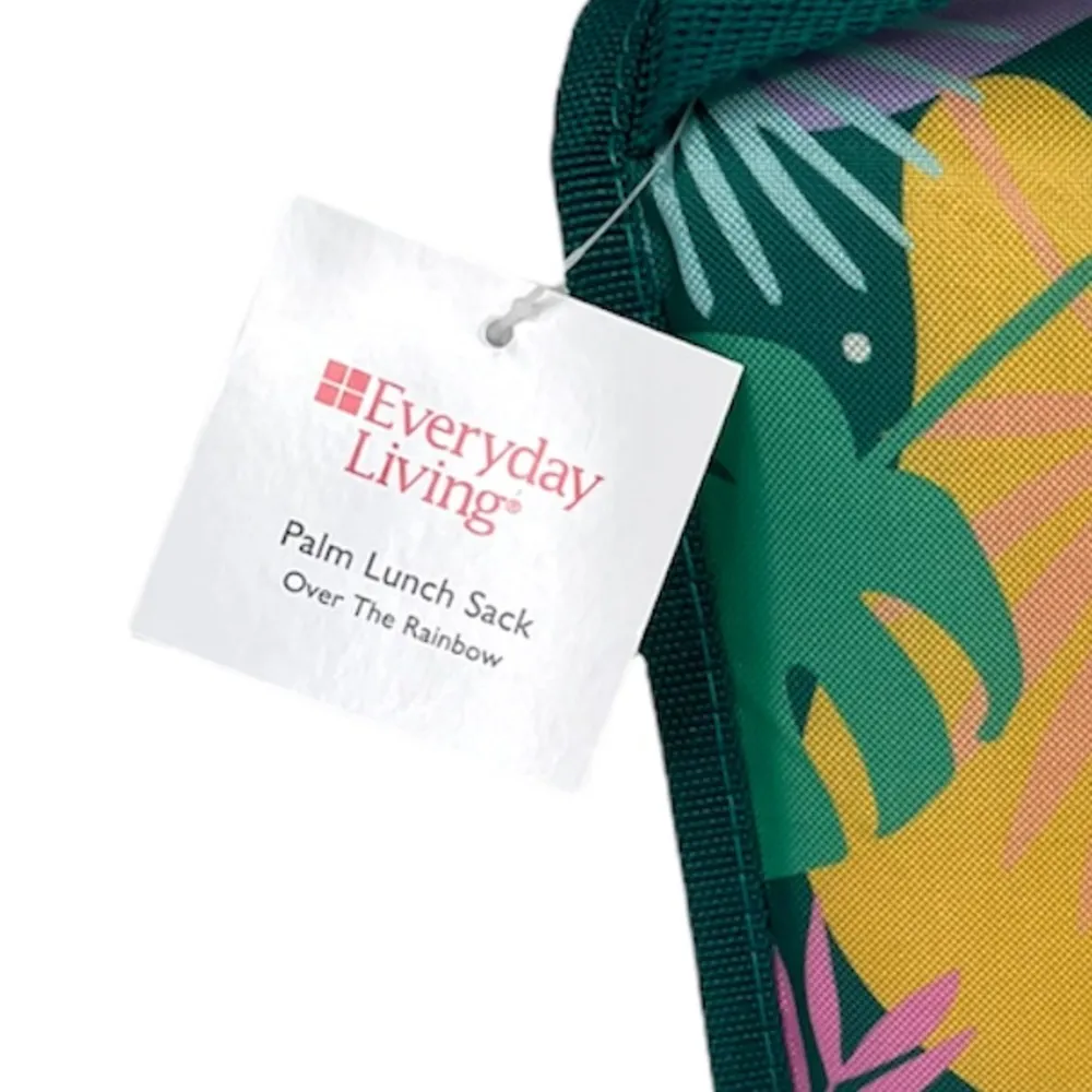 Everyday Living Palm Lunch Bag, Green, pink, purple, yellow - Image 6