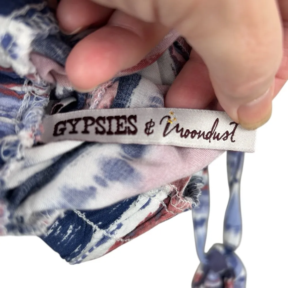 Gypsies & Moondust Pants Size XL boho beach vacation colorful tie dye resortwear - Image 6