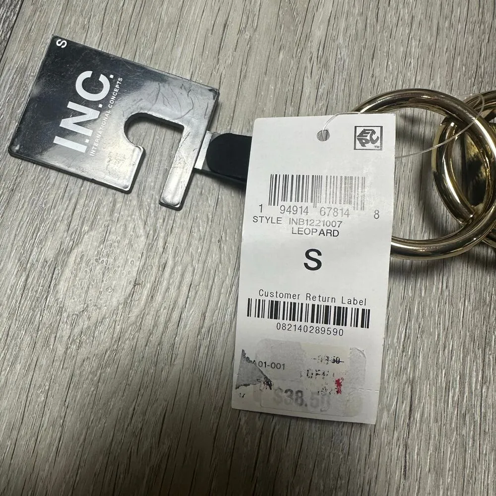 INC International Concepts Leopard Print Belt NEW Brown - Image 4