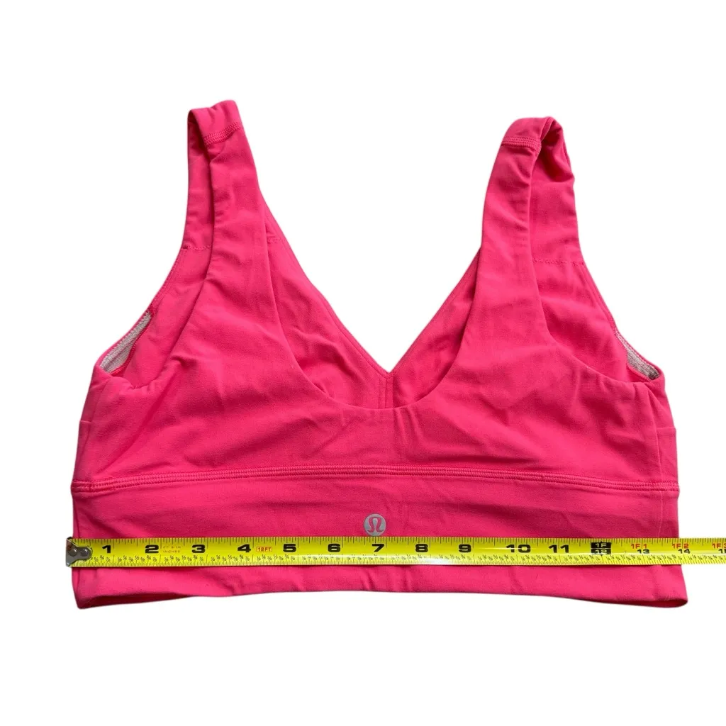 Lululemon Women’s Size 10 Align V-Neck Bra Lip Gloss Pink Light‎ Support C/D Cup - Image 7