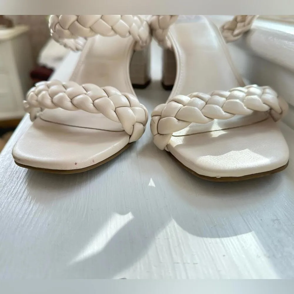 Dolce Vita Braided Sandal with Croc Embossed Heel Size 9.5 - Image 7