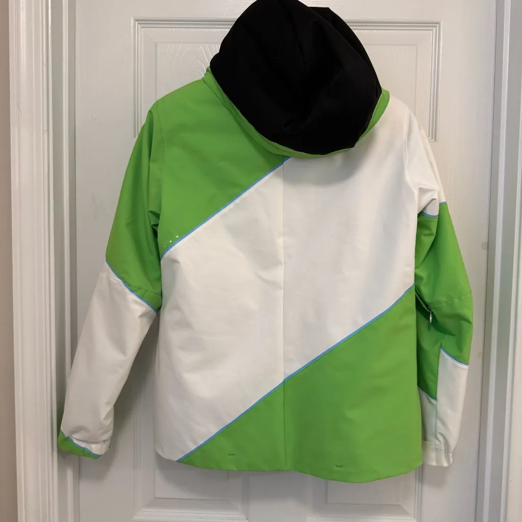 EUC Descente Heat Navi Hooded Ski/Snowboard Jacket Green Size XS - Image 4