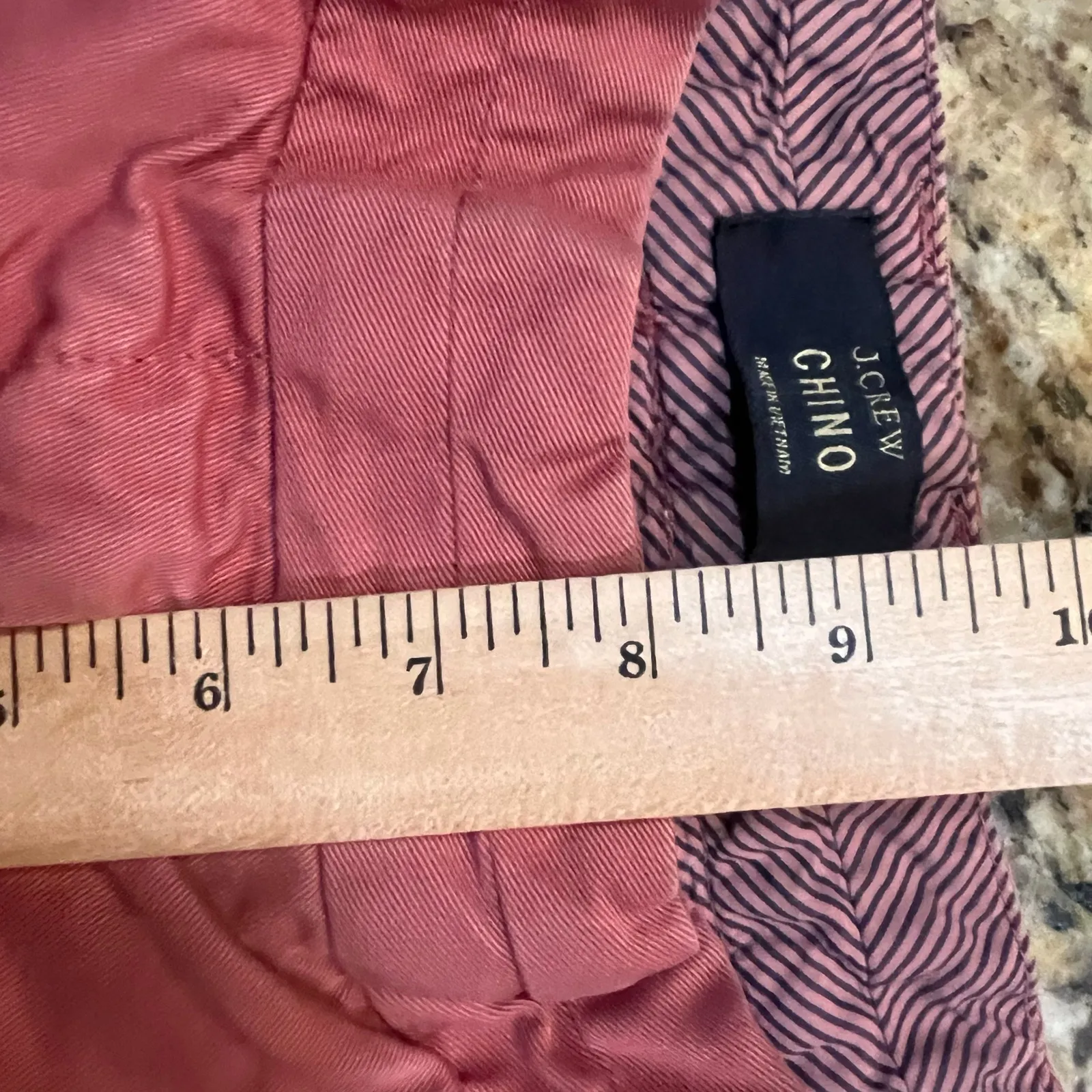 J Crew Women's Size 4 Flat Front‎ Chino Dress Short Shorts Blue Blush Lot 2 Red - Image 8