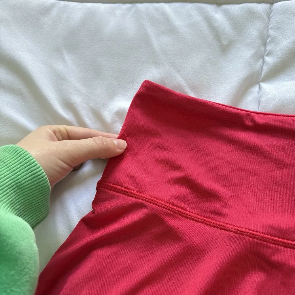 Baleaf Tennis Golf Skort Skirt Pink Red Stretch Womens Size Large Outdoor - Image 3