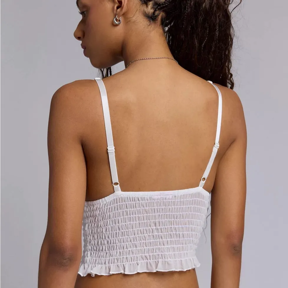 UO Out From Under Firecracker Smocked Crop Top Size XS - Image 2