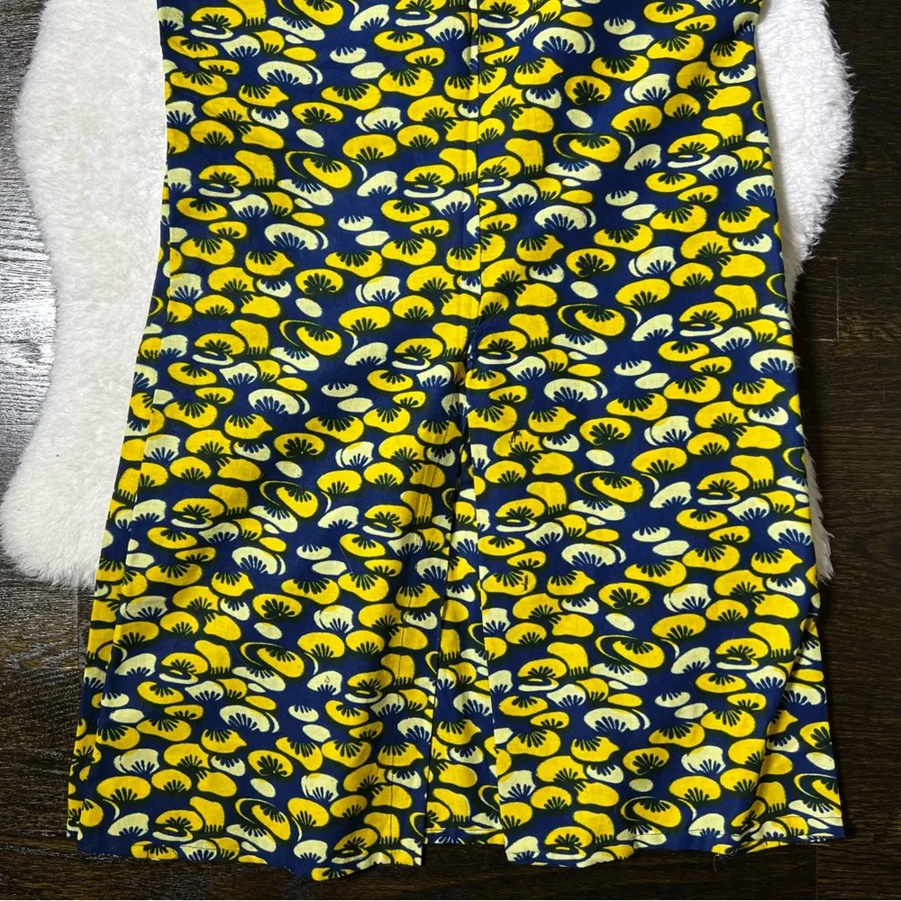 Handmade Yellow and Blue Maxi Skirt - Image 8