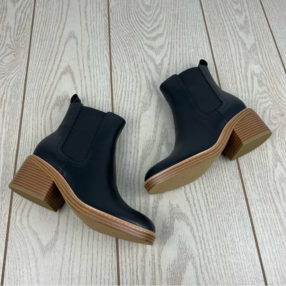 Marc Fisher Women's Modesty Block Heel Dress Booties 6.5M Black $149 - Image 4