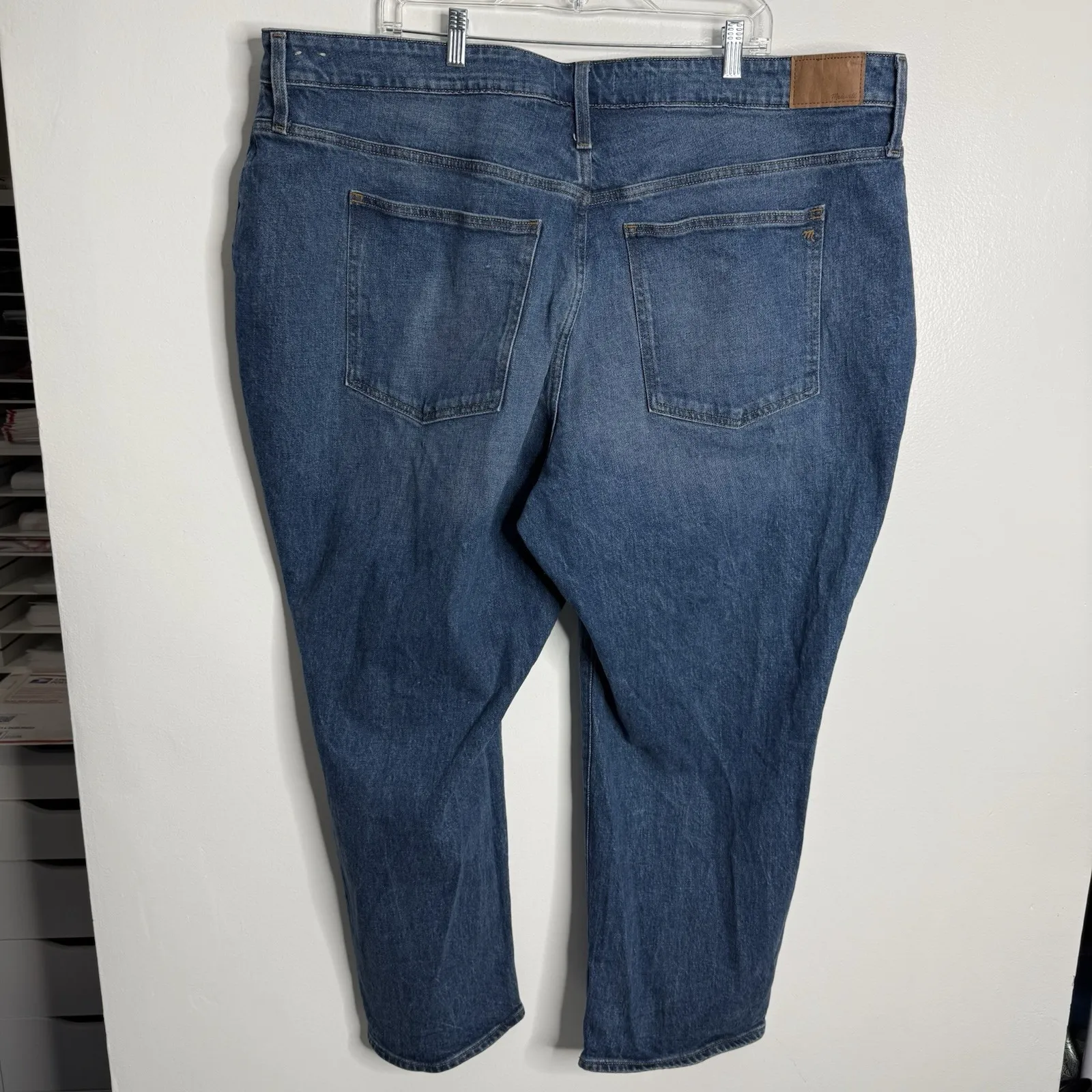 Madewell The Plus Curvy Perfect Vintage Straight Jean in Mayfield Wash‎ Size 26W - Image 6