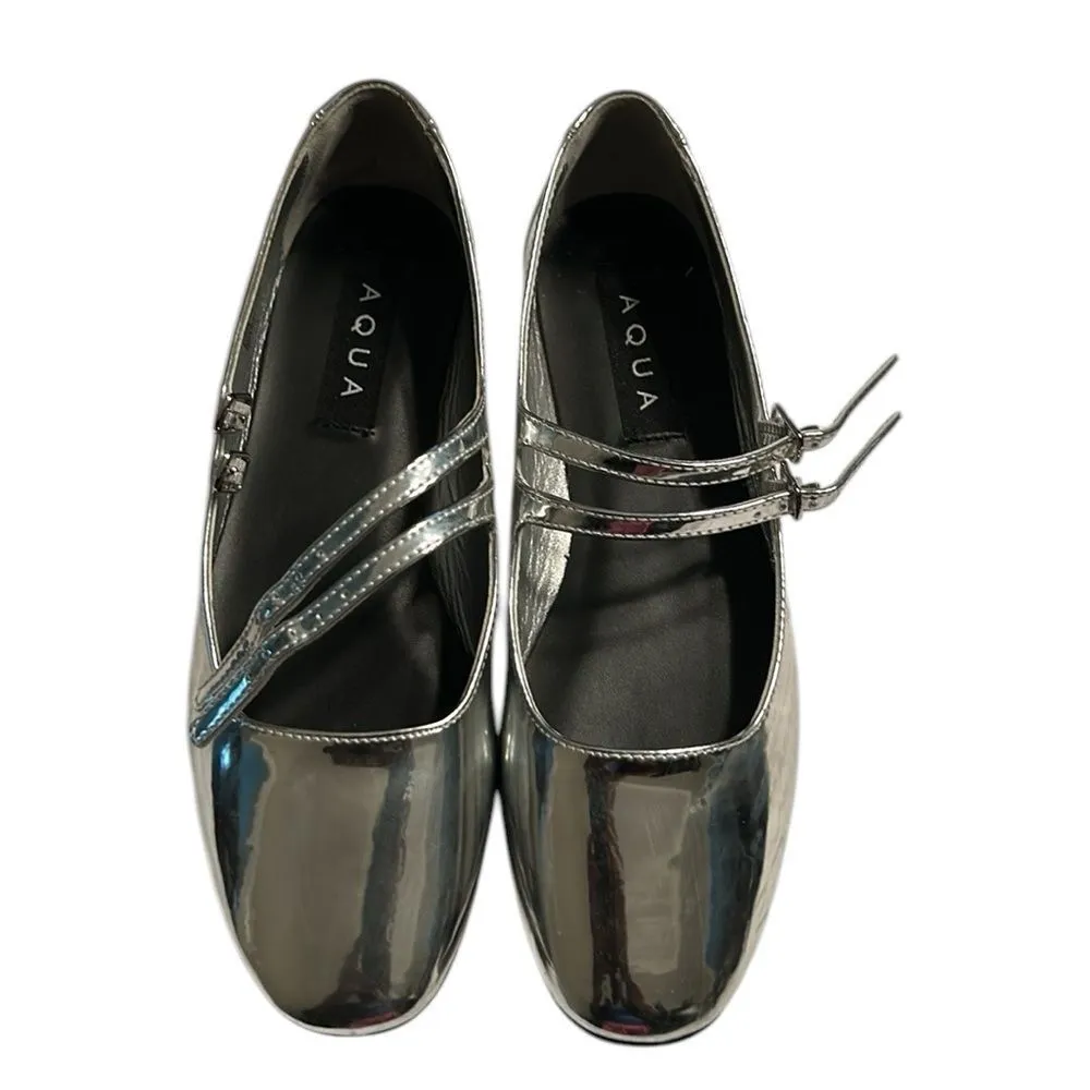 Steve Madden Silver Mary Buckled Jane Shoes(Size 6M) - Image 3