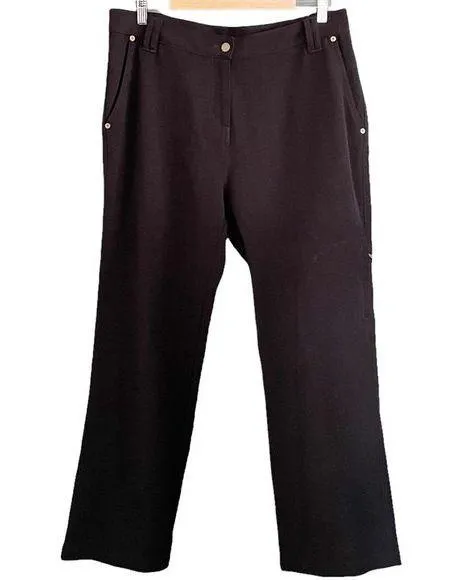 Woolrich Petites High Rise Black Onyx Straight Leg Outdoors Pants Size 14 Petite - Image 1