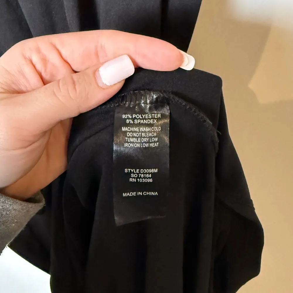 Lexington Avenue Women’s Short Sleeve High Neck Black Basic Maxi Dress size L Size L - Image 6