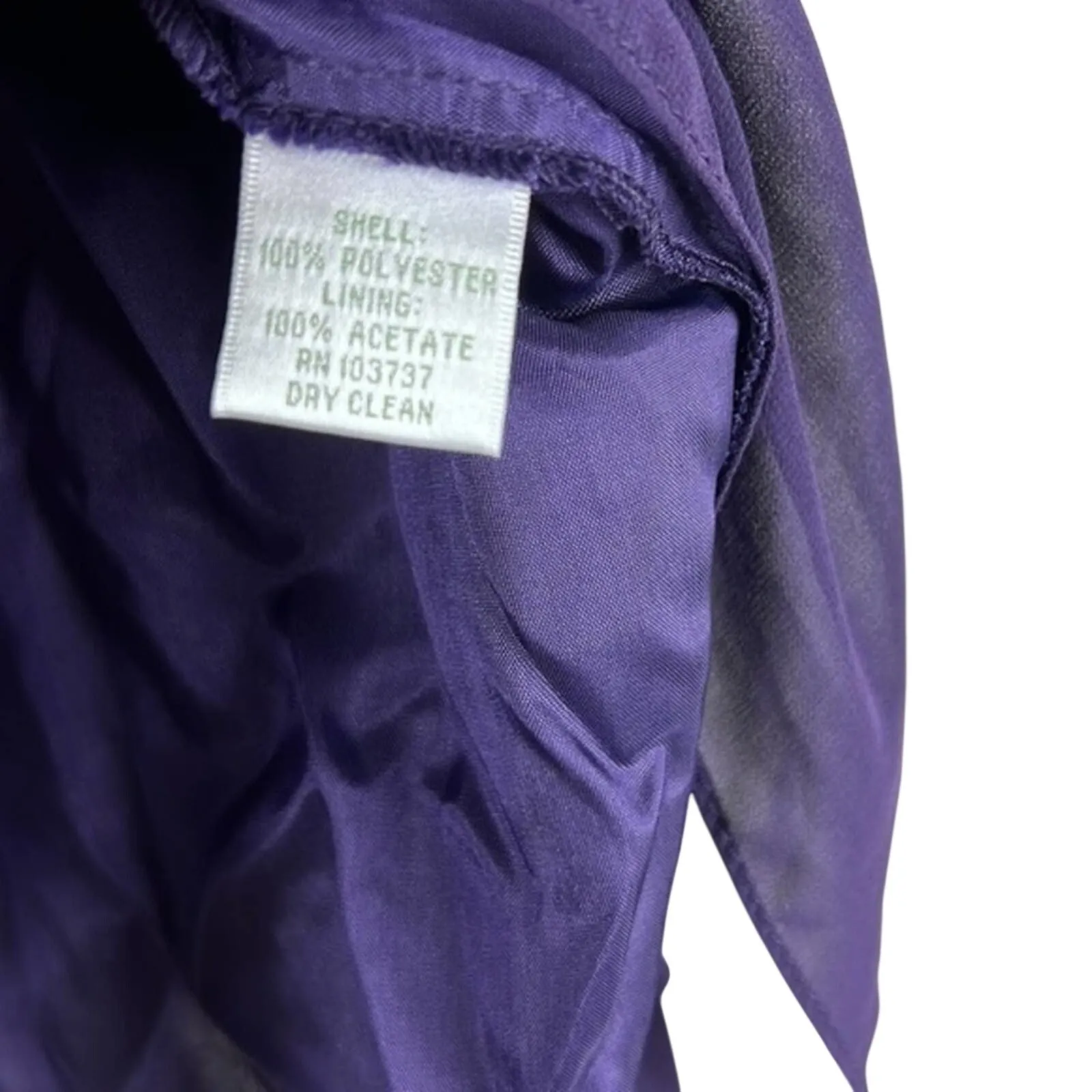 NWT Donna Morgan Strapless Chiffon Mini Dress Size 6 Purple Homecoming Elegant - Image 4