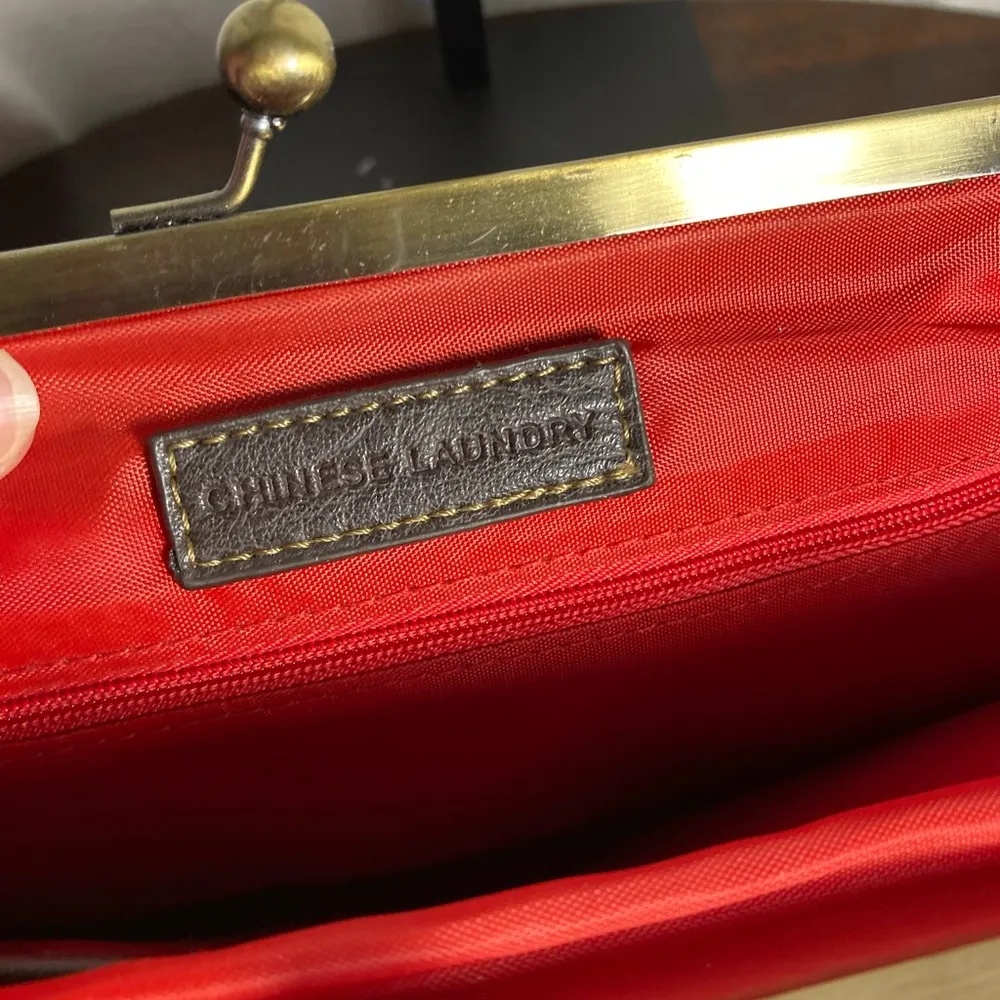 Chinese Laundry Chic Red and Black Handbag - Image 3