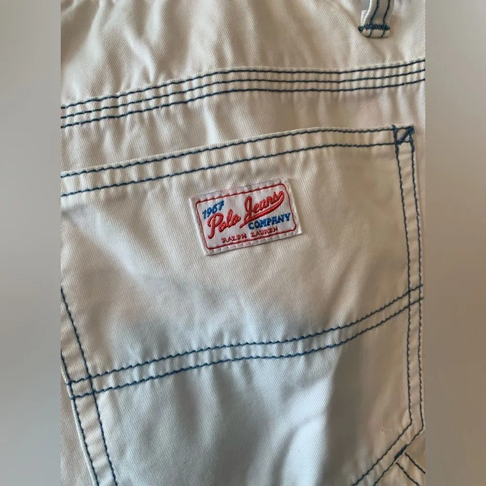 Vintage 1990s Polo Ralph Lauren Jeans Company white pants size 12 White - Image 3