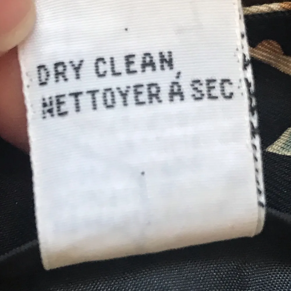 Talbots Silk Wool Blend Straight Crop Asian Oriental  Art 2 Wear Pants - Image 7