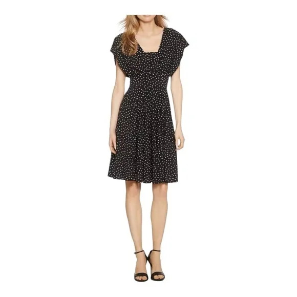 White‎ House Black Market Genius Convertible Polka Dot Dress Women Size 0 - Image 5