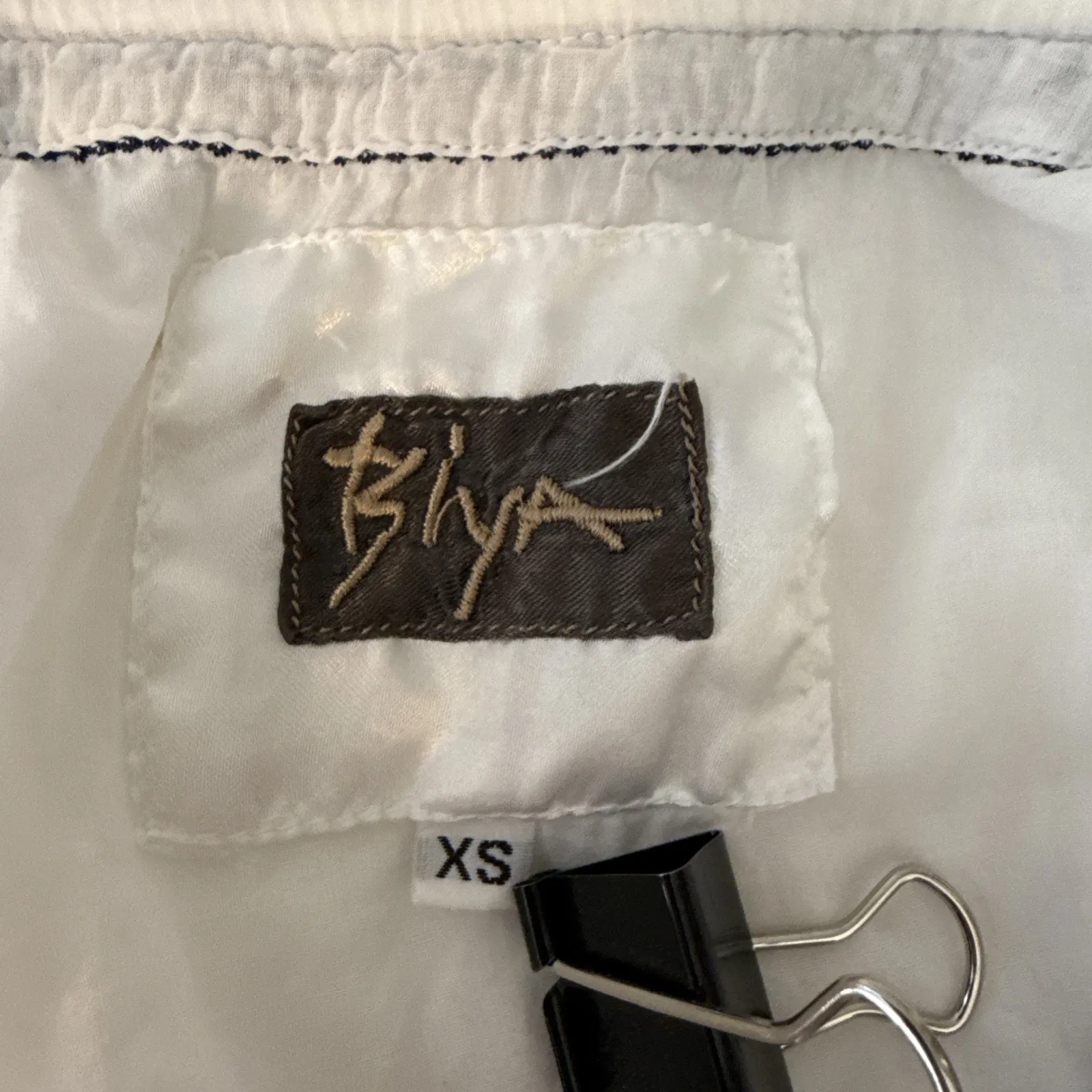 Biya Johnny Was Womens Embroidered Tunic Top Shirt Size XS White Cotton Gauze - Image 8