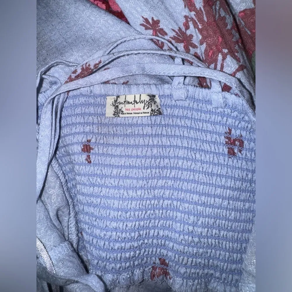 NWOT Free People Get to You Printed Maxi Dress Hydrangea Combo Size xs - Image 5