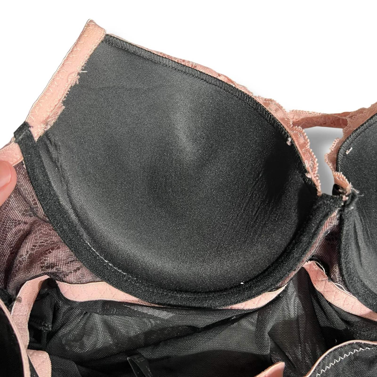 Marilyn Monroe Womens Negligee Lingerie Nightie Chemise Underwire Black Pink XL - Image 11