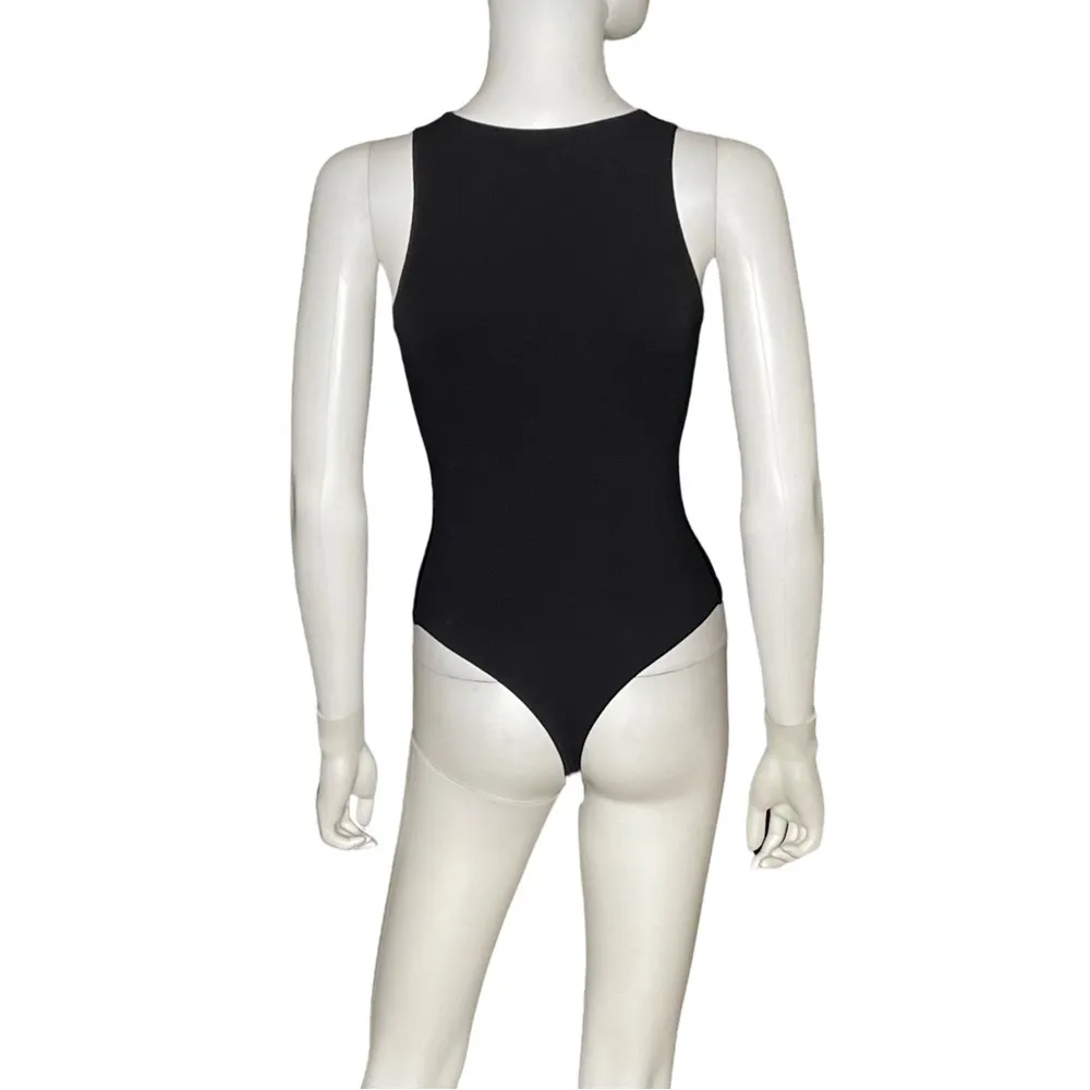 Skims Fits Everybody High Neck Bodysuit Onyx Women’s Sz L - Image 6