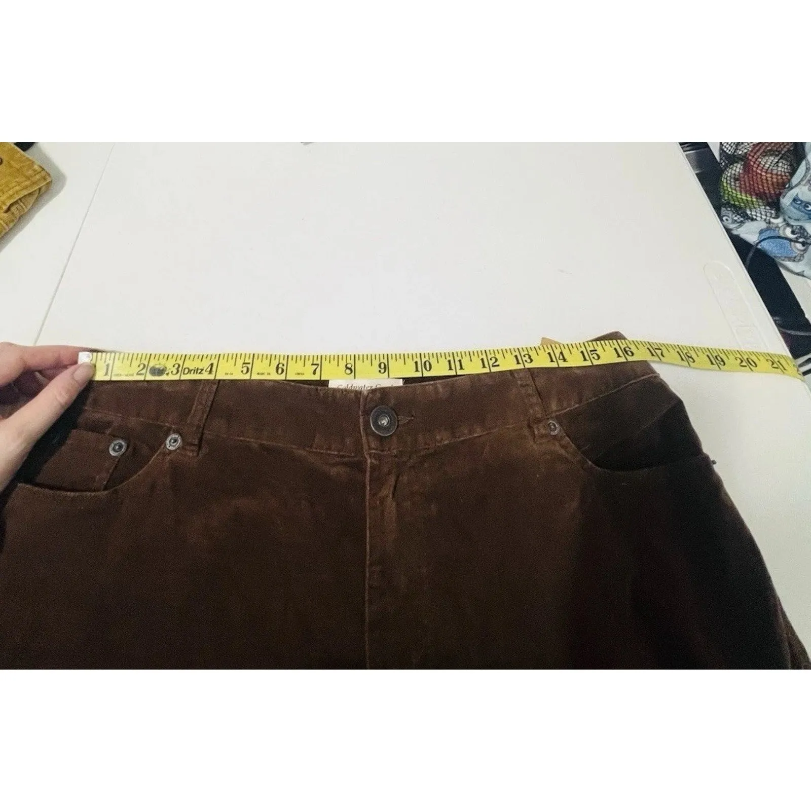 Coldwater Creek Woman’s City Fit Riding Pants. Size 12 
Brown Cotton Spandex New - Image 5