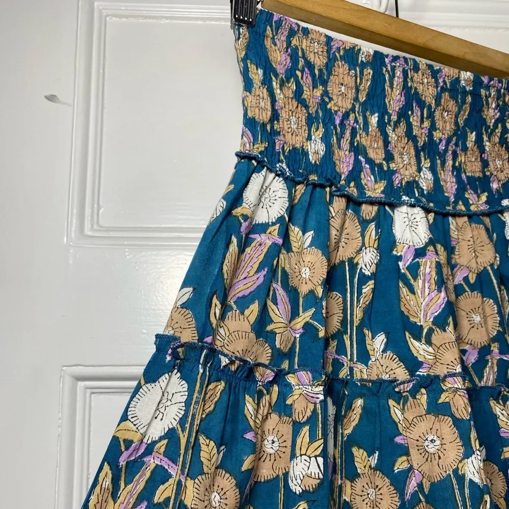 Perry Walker Collective | Florence Layered Cotton Mini Skirt with Floral Print - Image 3