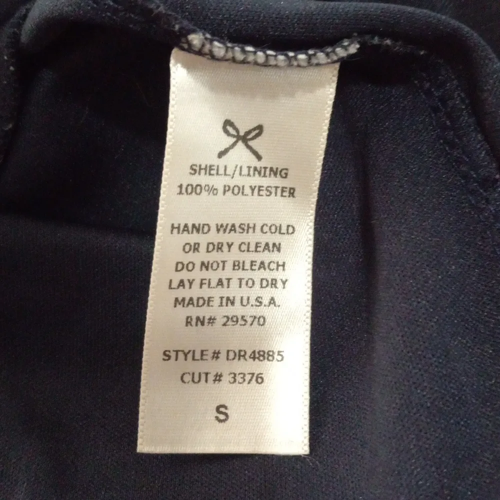 Everly Blue & Fuchsia Graphic Block Print Roll Up Sleeve Pull On Mini Dress - Image 11