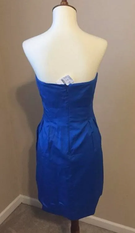 NWT J. Crew blue strapless dress size 2 - Image 2