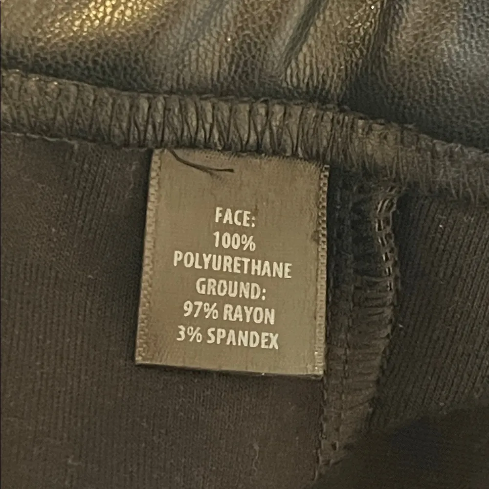 St. John faux leather pants, zipper at leg, black size S NWOT - Image 12