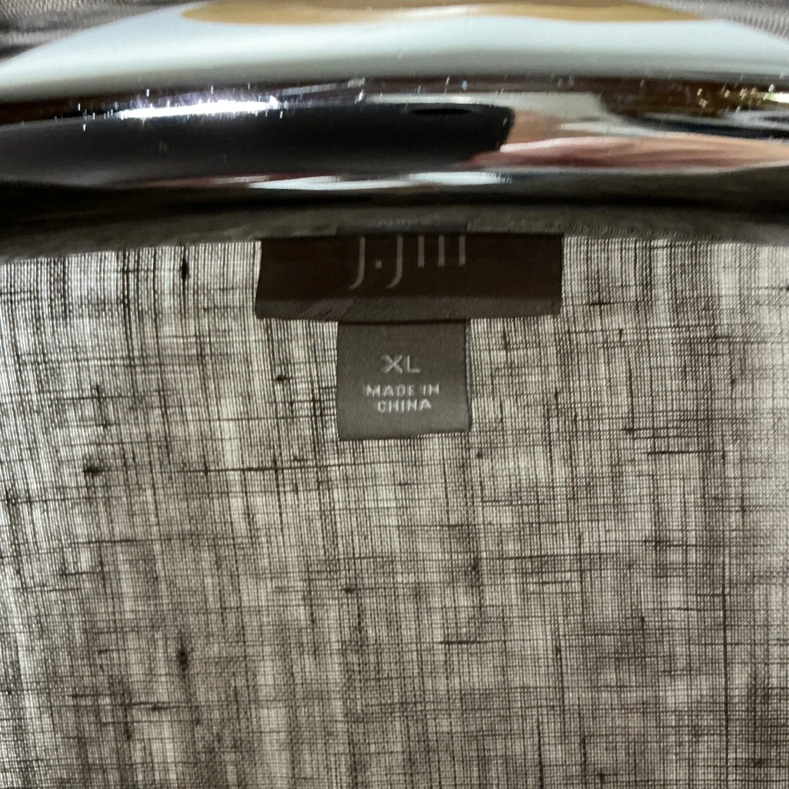 J. Jill 100% Linen Button Up Shirt XL Taupe Brown Neutral‎ Minimalist Coastal M - Image 3