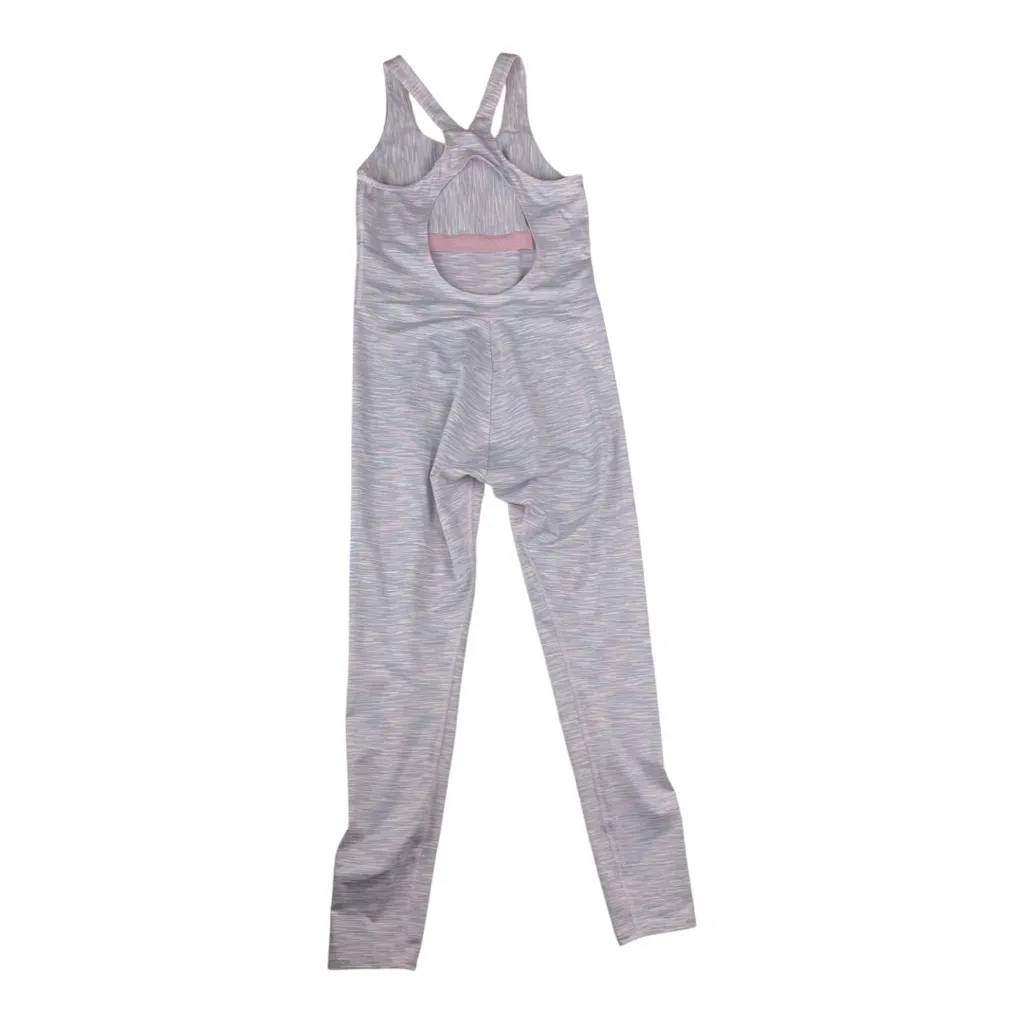 Outdoor Voices women's medium one piece rainbow striped unitard leotard pink - Image 4