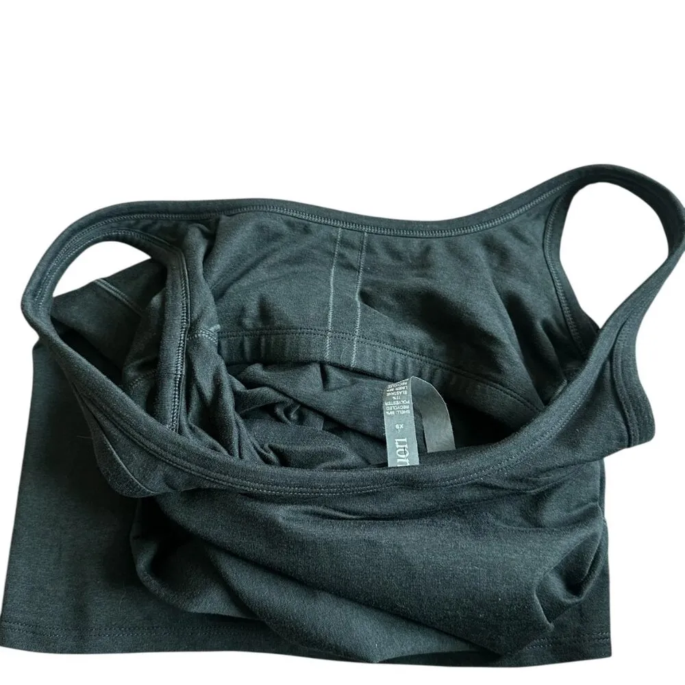 Vuori Halo Midi Dress Sleeveless Grey Stretch Built-in Bra Size XS Women's - Image 6